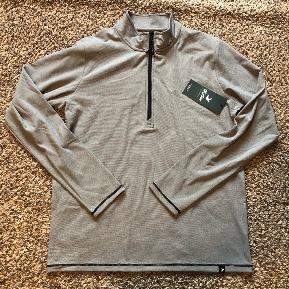 Glyder Tahoe 1/4 Zip Longsleeve Black White Stripe